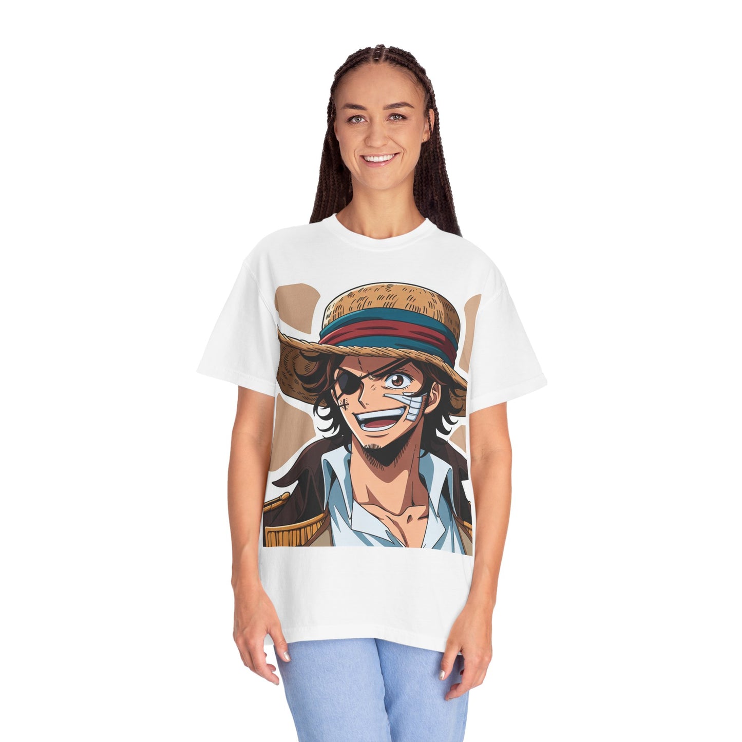 Copy of Unisex Garment-Dyed T-Shirt with Iconic Character Design - Perfect for Anime Fans