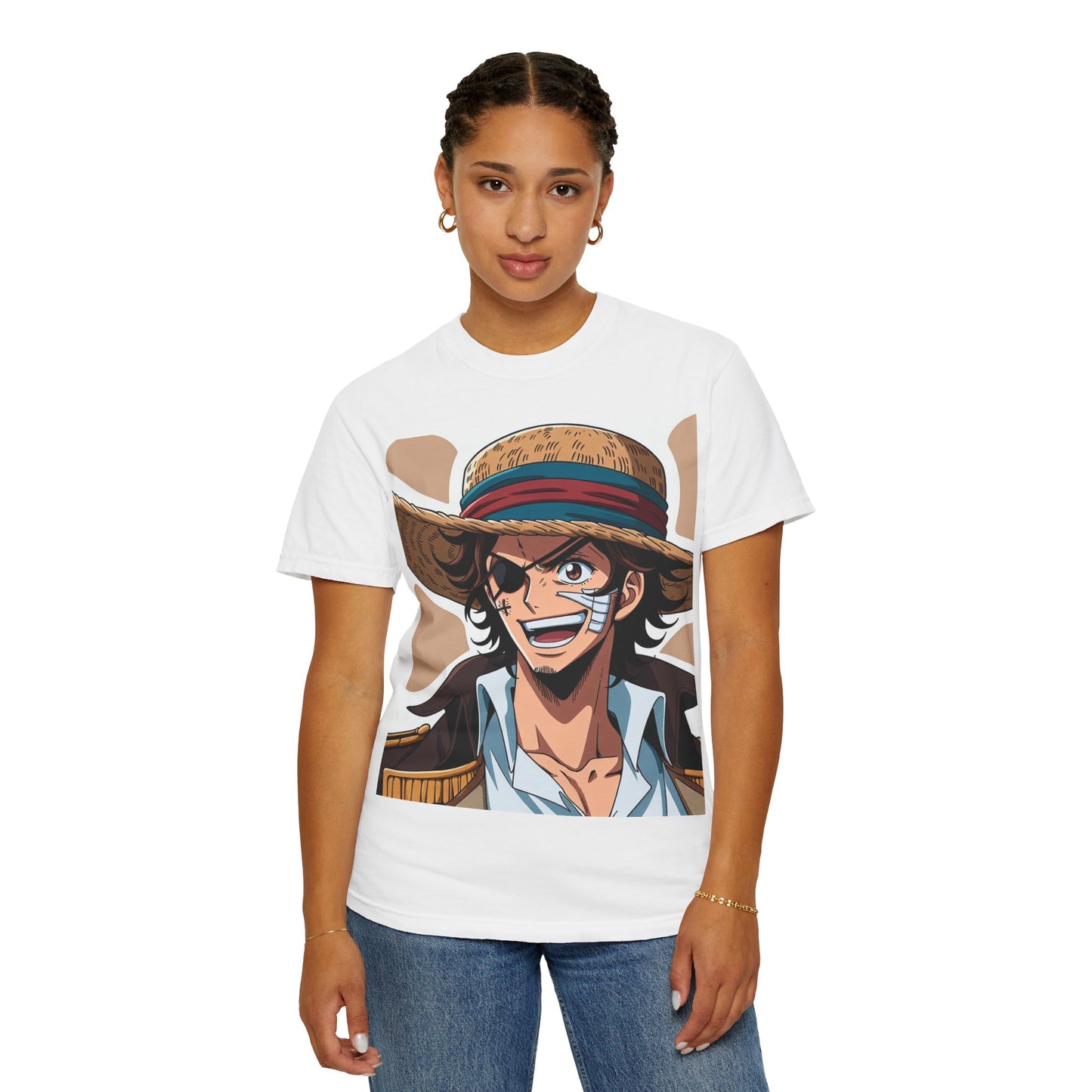 Copy of Unisex Garment-Dyed T-Shirt with Iconic Character Design - Perfect for Anime Fans