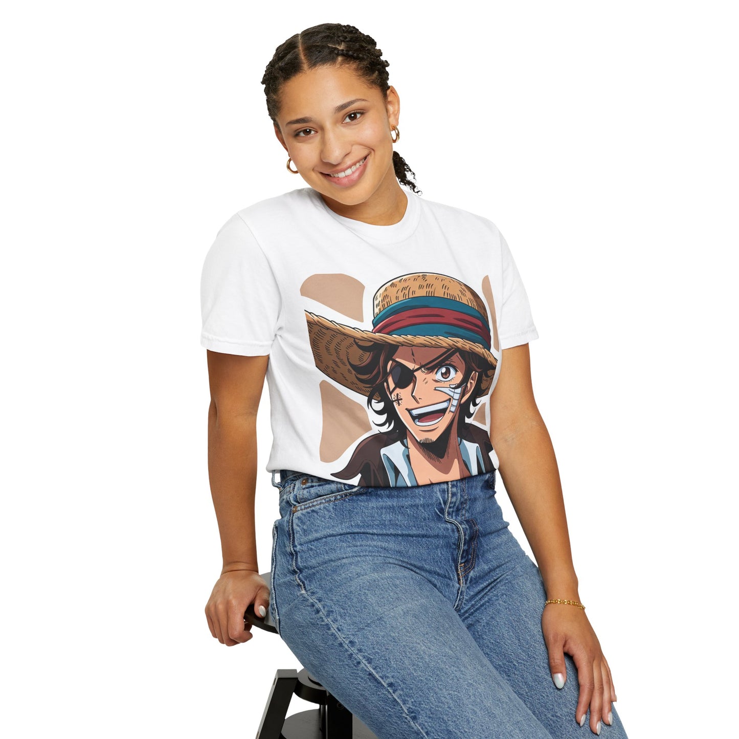 Copy of Unisex Garment-Dyed T-Shirt with Iconic Character Design - Perfect for Anime Fans