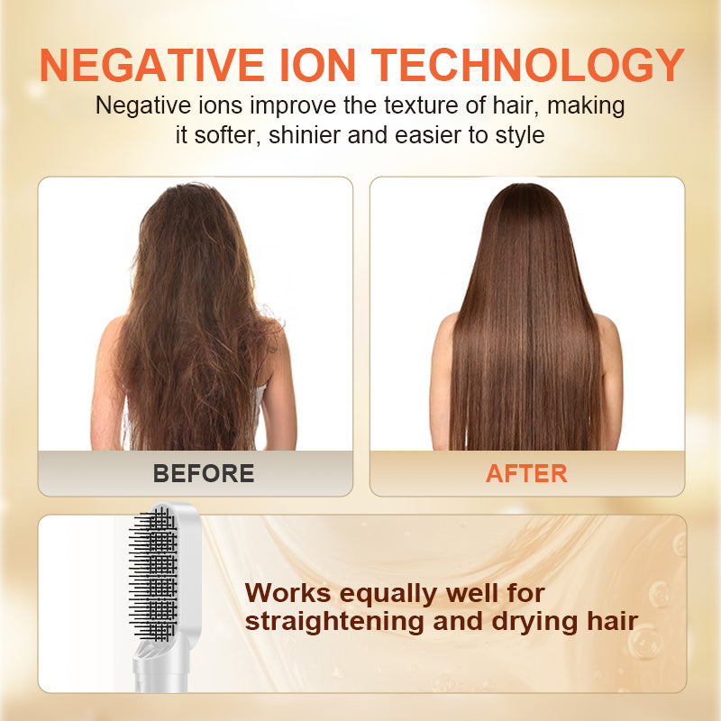 Hair Dryer Brush 5-in-1 Multifunctional Hair Styler 1,High Speed Negative Ion Hair Dryer Fast Drying Professional Blow Dry Brush for Curly Hair Curly Hair Straightening Wave Styling Salon Tool