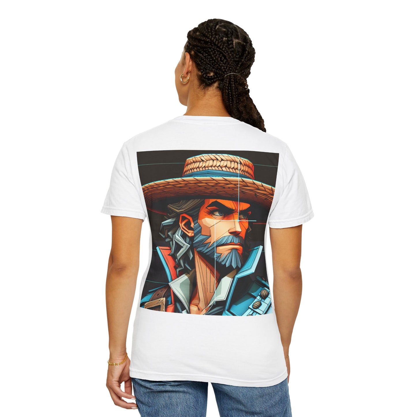 Copy of Unisex Garment-Dyed T-Shirt with Iconic Character Design - Perfect for Anime Fans